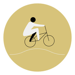 Cycling BMX racing competition icon. Sport sign.