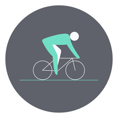Cycling road competition icon. Sport sign.