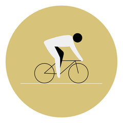 Cycling road competition icon. Sport sign.