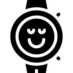  Smartwatch smiley icon