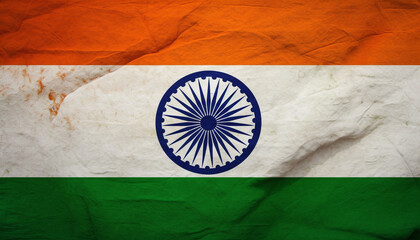 Indian flag symbolizes patriotism and freedom on Independence Day celebration generated by AI