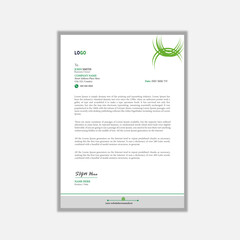 Creative letterhead Design Template With Geometric Shapes. A4 paper, Corporate Layout Design Template