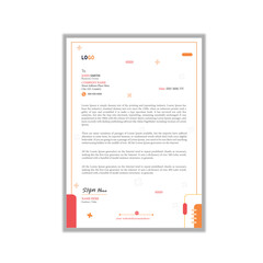 Creative letterhead Design Template With Geometric Shapes. A4 paper, Corporate Layout Design Template