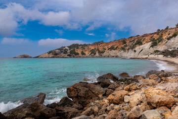 Fototapeta na wymiar Cala De Hort, Ibiza Island