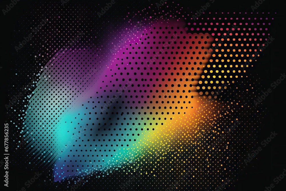 Aufkleber abstract colorful background with halftone effect