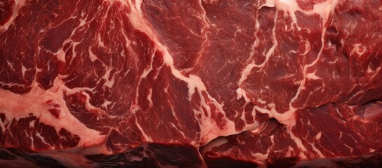 The marbling detail showcasing the premium quality of a ribeye steak