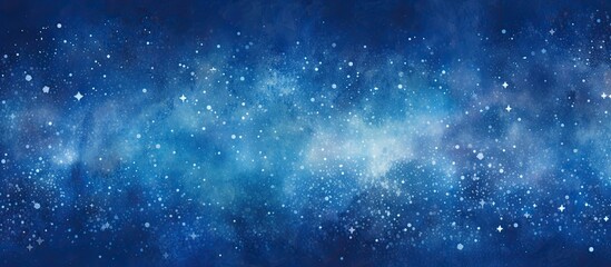 background an abstract pattern emerged combining various textures and designs resembling an artful illustration The light danced amidst the space strewn with stars creating a beautiful blue  - obrazy, fototapety, plakaty