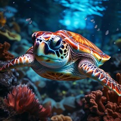 Fototapeta premium green sea turtle