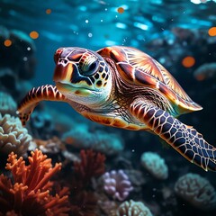 Fototapeta premium green sea turtle