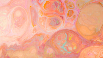 Creative Fluid Art with Multicolored Swirls. Abstract Liquid Colors Background