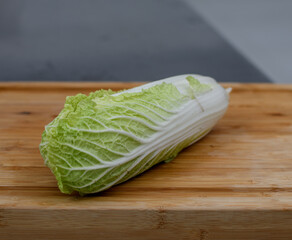 fresh chinese cabbage on table