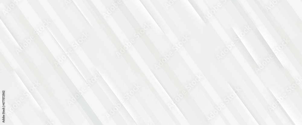 Fototapete Gray and white diagonal line architecture geometry tech abstract subtle background vector