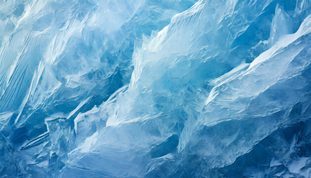 blue frozen ice texture background wallpaper ai generative art