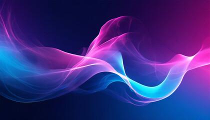 gradient neon blue pink magical abstract smoke shape motion hd phone wallpaper ai generated