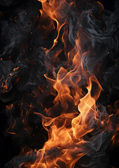 Orange fire texture shape for background