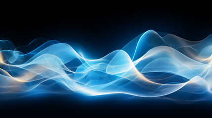 white energy wave flowing concept, background or wallpaper, art illustration