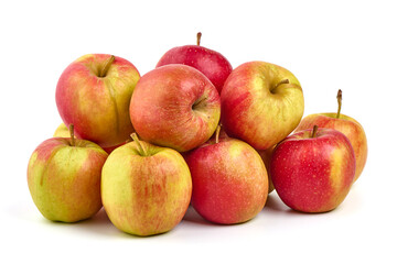 Red apple, isolated on white background.