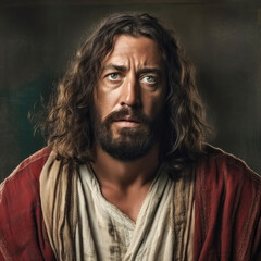 Fototapeta premium Dam Sandler As Jesus Christ , Background For Banner, HD