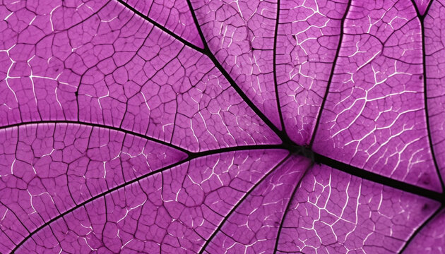 Vibrant leaf vein pattern showcases beauty in nature organic growth generated by AI