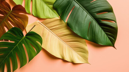 Waxy Leaf Natural Colors , Background For Banner, HD