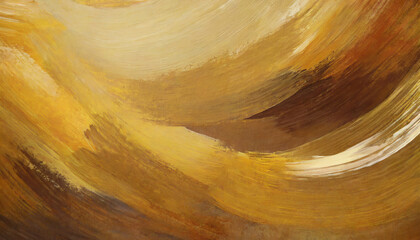 autumn thanksgiving wave painted brush strokes art texture background abstract fall yellow brown...