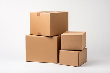 Obraz premium cardboard box packages