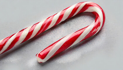christmas candy cane isolated on white background