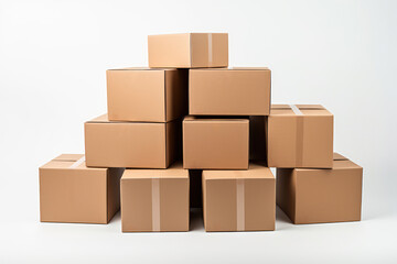 Obraz premium cardboard box packages