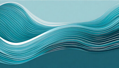 abstract wavy lines water wave background blue isolated wavy boarder for copy space text curvy teal lines e flowing motion web banner backdrop pool ocean waves cartoon graphic for summer travel