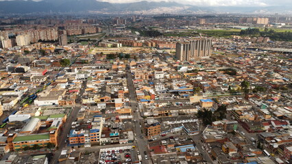 aerial photography of Bogota