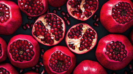 Pomegranate  Natural Colors , Background For Banner, HD