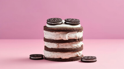 Oreo Cake Natural Colors , Background For Banner, HD