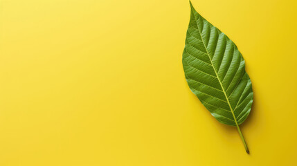 Fototapeta na wymiar Palmate Leaf Natural Colors , Background For Banner, HD