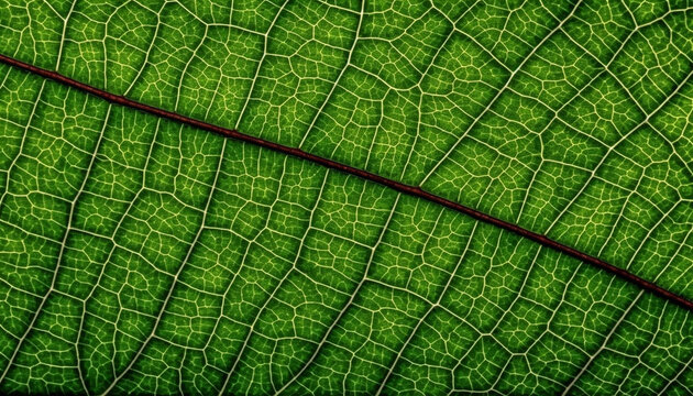 Vibrant leaf pattern showcases beauty in nature organic symmetry generated by AI