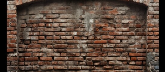 The old stone brick wall with its weathered texture served as the background for the window