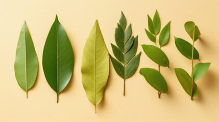 Fototapeta premium Curry Leaf Natural Colors , Background For Banner, HD