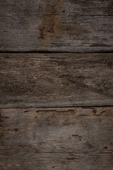 Old wooden planks, horizontal layout top view. Old wooden tabletop, cracked and cut wood surface isolated background, wooden mockup. Brown wood texture. Wooden texture, horizontal background.