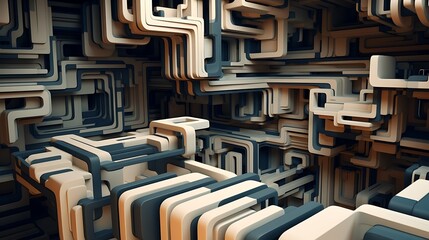 3D abstract art, background wallpaper