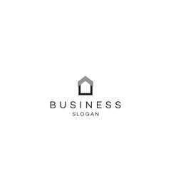 Real estate premium business solution abstract Logo Icon design vector modern minimal style illustration emblem sign symbol logotype