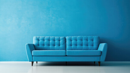 Blue Sofa  Natural Colors Minimalist, Background For Banner, HD