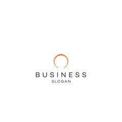 Dotes round circle premium business solution abstract Logo Icon design vector modern minimal style illustration emblem sign symbol logotype