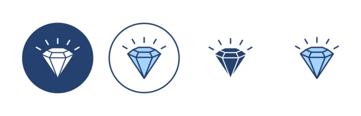Foto op Plexiglas Diamond icon vector. diamond gems sign and symbol © avaicon