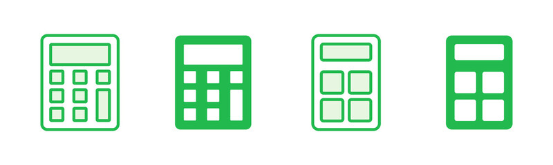 Calculator icon set. Accounting calculator icon. calculator vector