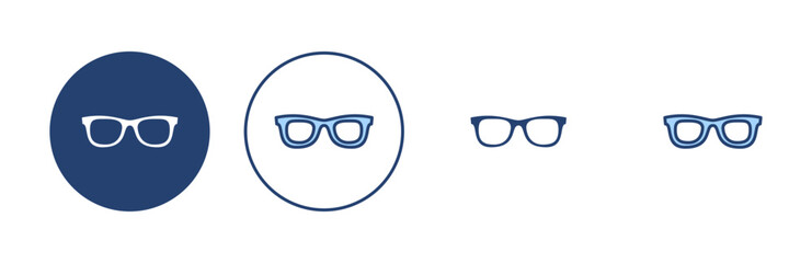 Glasses icon vector. Glasses sign and symbol