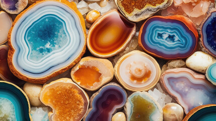 Agate Natural Colors Minimalist Bright, Background For Banner, HD