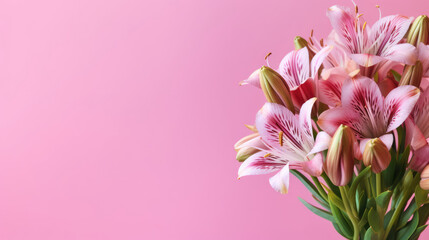 Alstroemeria Natural Colors Minimalist, Background For Banner, HD