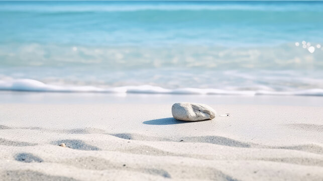 Beautiful Beach  Natural Colors Minimalist, Background For Banner, HD