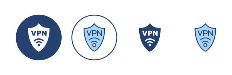Vpn icon vector. Private network sign and symbol. virtual private network icon.