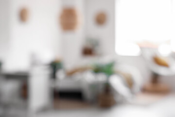 Blurred view of children's bedroom