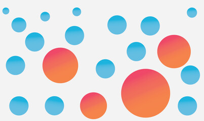 Immerse your designs in a captivating play of form and color with this mesmerizing background featuring an array of diverse circles